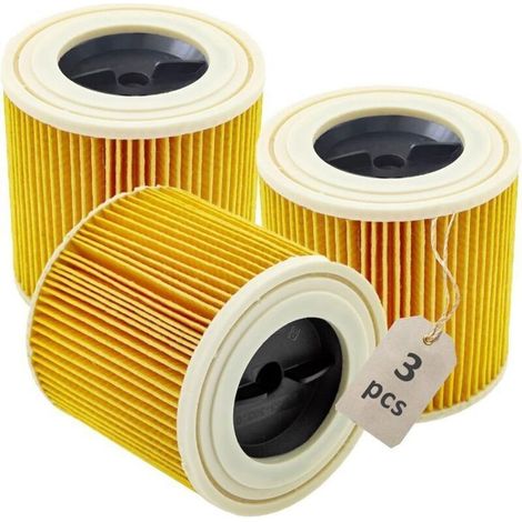 3er-Pack KFI 3310 Filterpatronen für Kärcher Nass- und Trockensauger WD 2 Plus, WD 2, WD3, WD3s, KWD 1-3, SE4001, SE4002, [YJD][YJD]