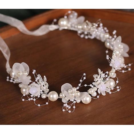 accessoire Cheveux Mariage, Couronne Fleur Cheveux, Bijoux De Tete Mariage, Serre Tete Mariage, Vignes Fleur Feuille Headpieces, Pour La Marie, Le (1/5)