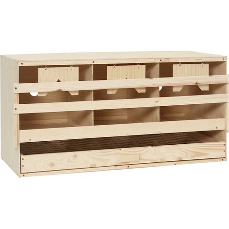 Nid de ponte 3 pièces en pin massif 72x33x38 cm (1/5)