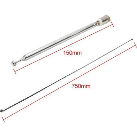 Antenne - Tivoli Audio - Antenne télescopique DAB FM - 76 cm - Cuivre - Universelle (1/4)