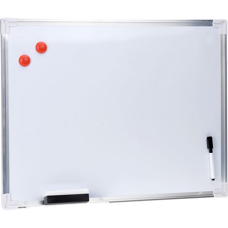 Magnetische Tafel für die Notizen + Zubehör, weiß, 60 x 45 cm
