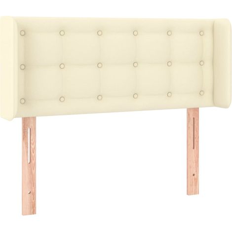 Maison Exclusive - Testiera ad Orecchio Crema 83x16x78/88 cm in Similpelle (1/5)