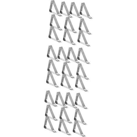 30 pinzas de acero para manteles – para manteles gruesos – decoración moderna – para buffets/eventos al aire libre – sujeción segura (1/5)