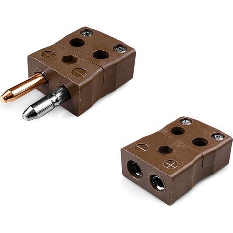 Fiche et prise femelle de connecteur RS PRO Mâle-femelle à utiliser avec Thermocouple ( Prix pour 1 )