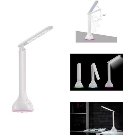 Onlight Lámpara de Escritorio Led Lampy Plus con Batería Recargable y Base RGB 4W 250Lm Blanco