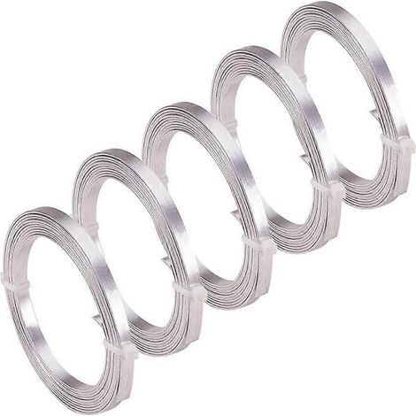 Fil d'aluminium plat pour la fabrication de bijoux (colliers, bracelets, boucles d'oreilles) - environ 2 m (1/4)