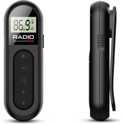 ALOVEZ Mini radio FM à écran Pocket - Petit radio portable de Poche - Rechargeable avec batterie - Idéal pour la marche et le voyage (1/4)