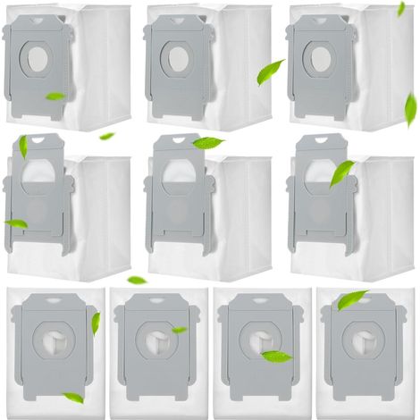 10 Stück Staubsaugerbeutel für iRobot Roomba i7, i7+, i7Plus, i8, i8+, i3, i3+, i4, i4+, i6, i6+, j7, j7+, s9, s9+, s9Plus Clean Base Absaugstation Staubbeutel Ersatz Beutel für iRobot Saugroboter (1/5)