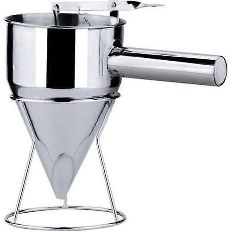 Imbuto per impastare, in acciaio inox, 1 pezzo, con supporto fisso, facile da pulire, per cucina (1/4)