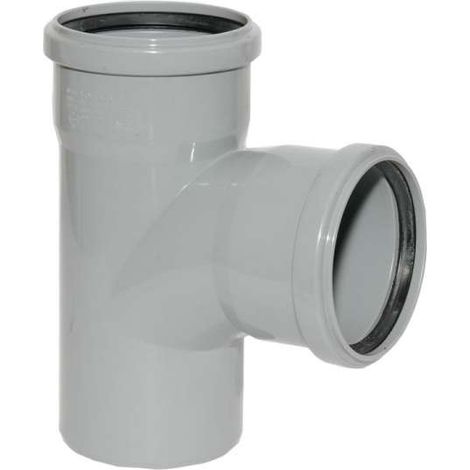 HT Abzweig mit Muffe und Gummidichtungen HT-Rohr DN 90/90 87° HTEA