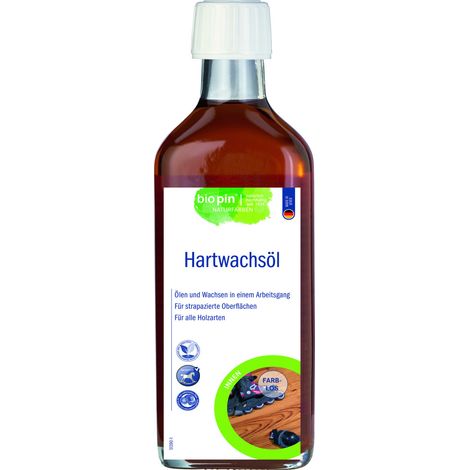 Biopin Hartwachsöl 250 ml farblos Holzschutzmittel