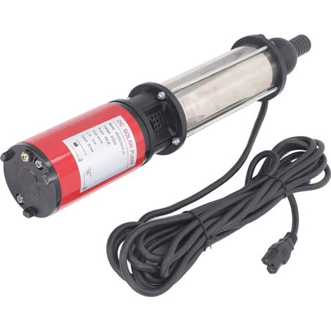 Pompe de puits profond CC 4SYDC24V/4-15 300W, 4 m³/h, hauteur de refoulement de 15 m, moteur en cuivre pur CC24V, pompe submersible solaire adaptée à l'approvisionnement en eau dans les zones rurales, (1/5)