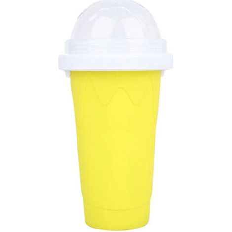 Smoothies, umweltfreundliche doppelwandige Silikon-Slush-Eismaschine für Zuhause-Yellow