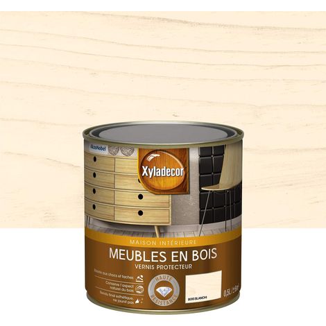 Vernis protecteur pour les meubles intérieurs en bois - aspect satin bois blanchi 0,5 L (1/5)