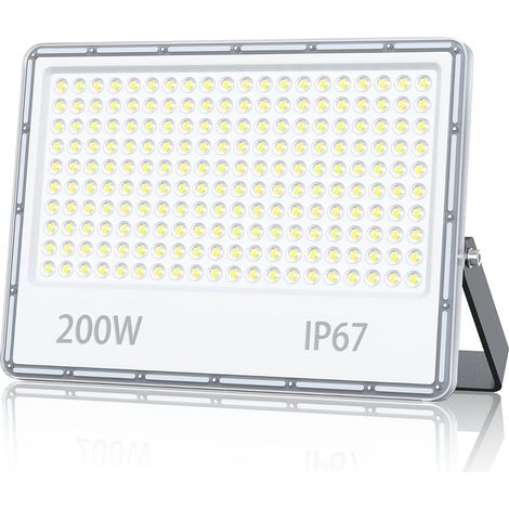 Projecteur Spot LED Extérieur 200W, Lampe Phare LED Exterieur Etanche IP67 20000LM Blanc Froid 6500K pour Jardin(1 Pièce) (1/5)
