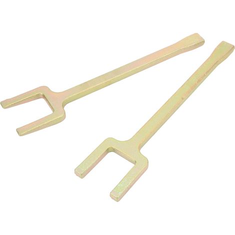 Lot de 2 séparateurs de rotules en acier, coins et cales pour joint homocinétique, outil d'extraction d'essieu pour véhicules à traction avant. (1/5)