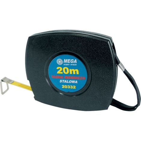 mètre ruban mega 20335 acier 50 m boîtier fermé