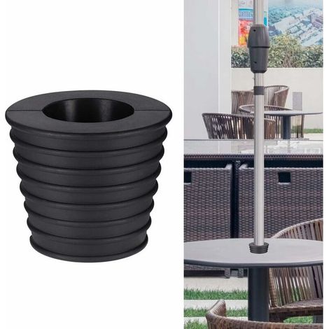 Cône de Parapluie Support de Base, pour Ouverture et Stabilité du Trou de Table Patio ou Support de Base pour Parasol, Pied de Parasol, 1.5" Parasol (1/4)