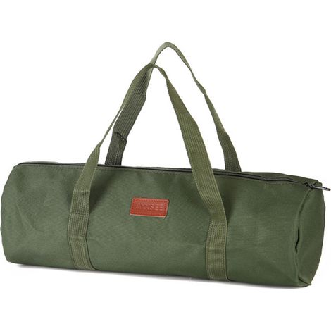 Sac de rangement outils de camping, pochette de rangement multifonction avec fermeture éclair, pour piquets de tente, outils de barbecue (Vert) (1/5)