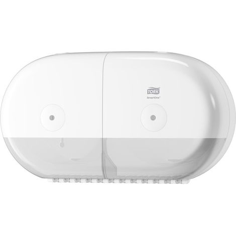 Tork SmartOne Mini Doble dispensador de papel higiénico blanco (1/5)