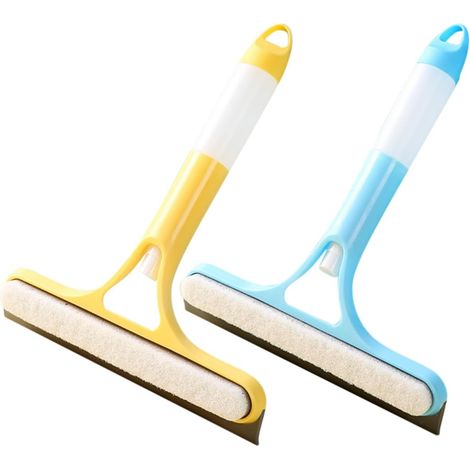 2 raclettes lave-vitres, pulvérisateur, poignée ergonomique (1/5)