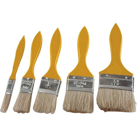 EXTOL Bastel-Flachpinsel-Set, 5-teilig, 9153 (1/2)