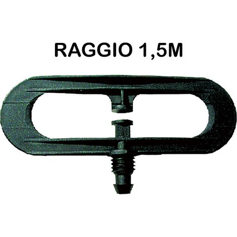 Spruzzatore a Farfalla Portata 60 l H Raggio 1,5m Irritec 100 Pezzi Ø 1
