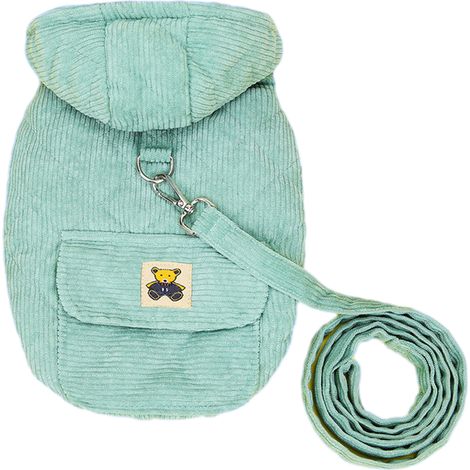 1 pull en polaire pour chien et chat, vert, coupe ajustée, pour automne et hiver, tailles M à XXL (1/5)