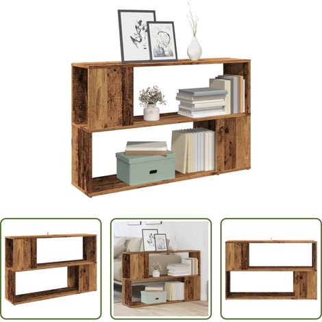 vidaXL Bücherregal Altholz -  Bücherregal Altholz-Optik 100x24x63 cm Holzwerkstoff (1/5)