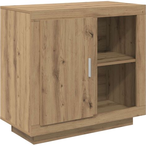 Aparador Roble artesanal 80 x 40 x 75 cm Madera de ingeniería vidaXL