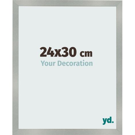 yd. - Cadre photo 24x30 - Aluminium Brosse - MDF - Bologna (1/5)