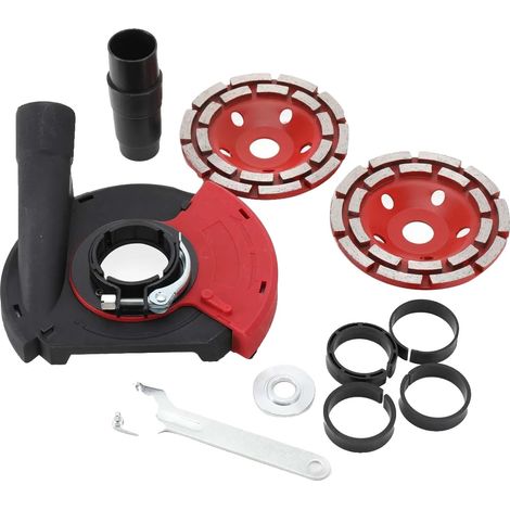 Tapa antipolvo, 125 mm de diámetro, material plástico, compatible con la mayoría de amoladoras angulares, control eficaz del polvo, diseño ligero. (1/5)