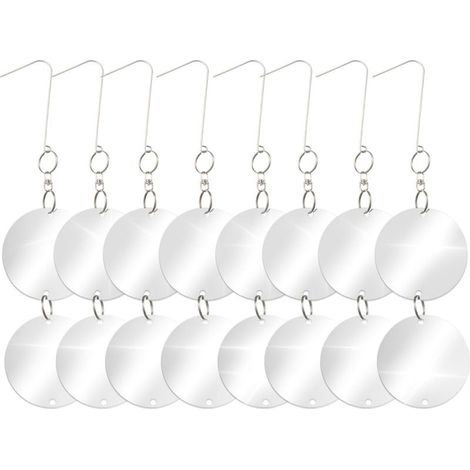 Repulsif Oiseaux Réfléchissant en Couleurs, Répulsif À Oiseaux Rond en Miroir 8 Pièces pour Balcon, Jardin, Verger, Répulsif À Oiseaux pour la Maison (1/5)