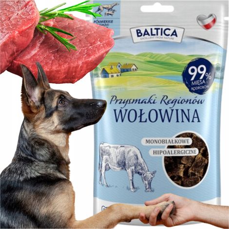Hundeleckerlis Baltica TRAINING Leckerlis Halbweiches RINDFLEISCH 80 g (1/5)