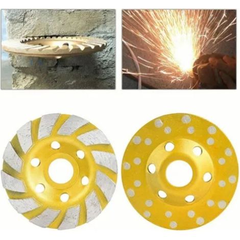 Disque de meulage diamanté incisif et résistant à l'usure pour marbre et granit (1/5)