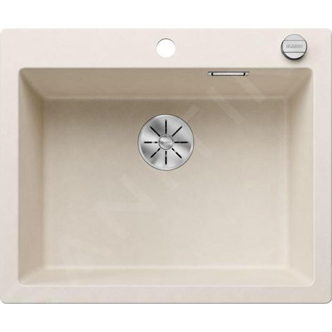 Blanco Pleon 6 - Évier en Silgranit, 615x510 mm, avec commande du vidage, InFino, blanc doux 527136 (1/3)