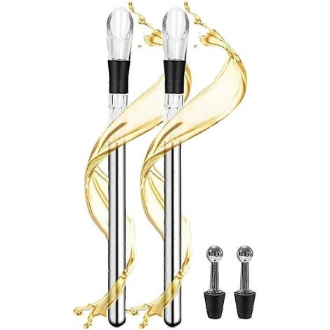 Tige de refroidissement pour vin, tige de refroidissement pour vin, tige de refroidissement pour vin, refroidisseur de vin 3 en 1 en acier inoxydable-AquaForge (1/5)