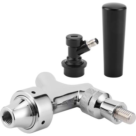 Robinet de fût de bière en acier inoxydable avec déconnexion à bille pour accessoire de brassage (1/5)
