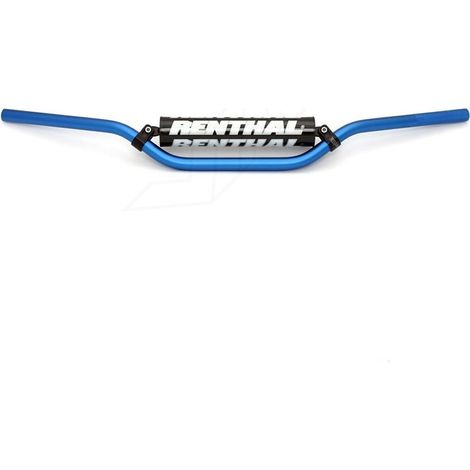 Manillar Renthal MX Fatbar Cr High para motocross, 28,6 mm, azul, 1 1/8 pulgadas, con esponja.