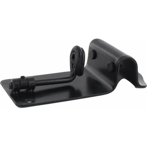 Sabot de portail - Réglable - Epoxy noir - 25 à 50mm de 25 à 50mm - (1/3)