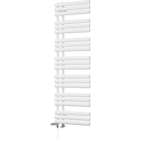 Percival - White Dual Fuel Towel Rail H1592mm x W500mm Standard (1/3)