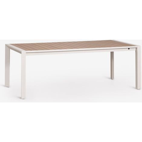 Tavolo da pranzo rettangolare 215-275x100 cm allungabile in alluminio Amalfi SKLUM