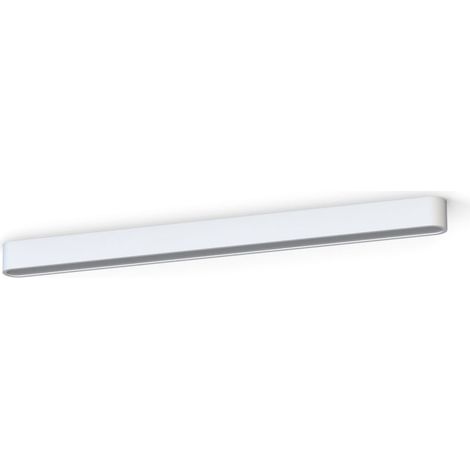Deckenlampe Aluminium Weiß länglich warmweiß 3000 K 2300 lm Modern (1/4)