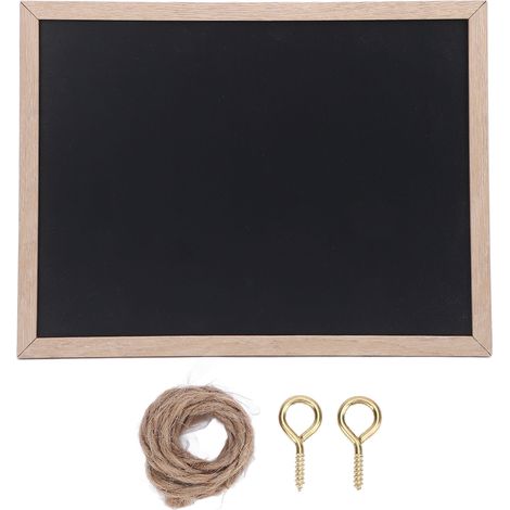 Petit tableau noir suspendu, panneau de menu en bois, tableau de message pour foire de nuit, 30x40cm (1/5)