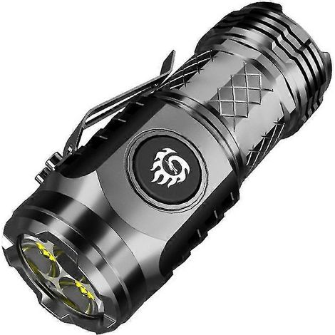 Lampe torche miniature monstre à trois yeux 2024, lampe torche LED haute luminosité rechargeable (1/5)