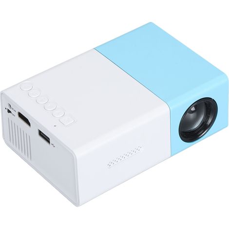 Mini projecteur 1080p Full HD portable, projecteur de films pour home cinéma, projecteur pour enfants, 100-240 V, bleu et blanc, prise australienne (1/5)