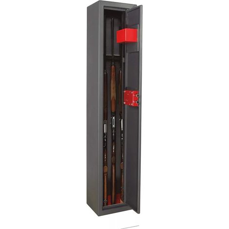 Armadio porta fucili Classic 2 posti con serratura a doppia mappa acciaio 25 x 15 x 125 cm EFFE