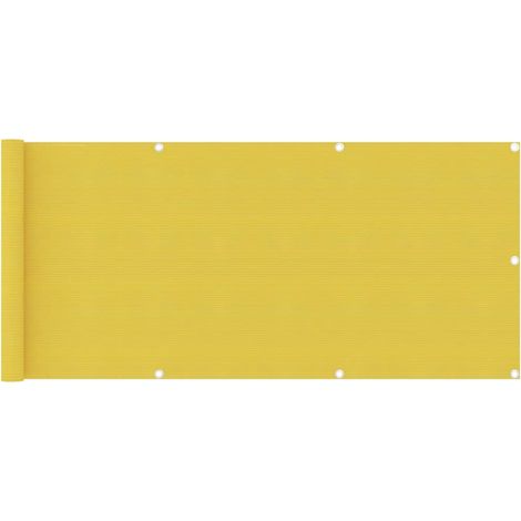Balkon-Sichtschutz Gelb 75x400 cm HDPE (1/5)
