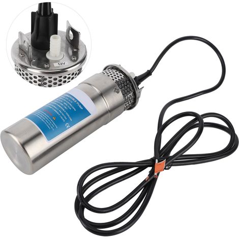 Pompe solaire immergée 12V 120W, débit 12L/min, hauteur 70m, pour irrigation agricole, élevage, jardin, forage, sans entretien (1/5)