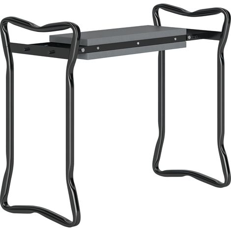 Outsunny 2 In1 Folding Garden Kneeler Foam Chair Pad Support Bench, Grey (1/5)
